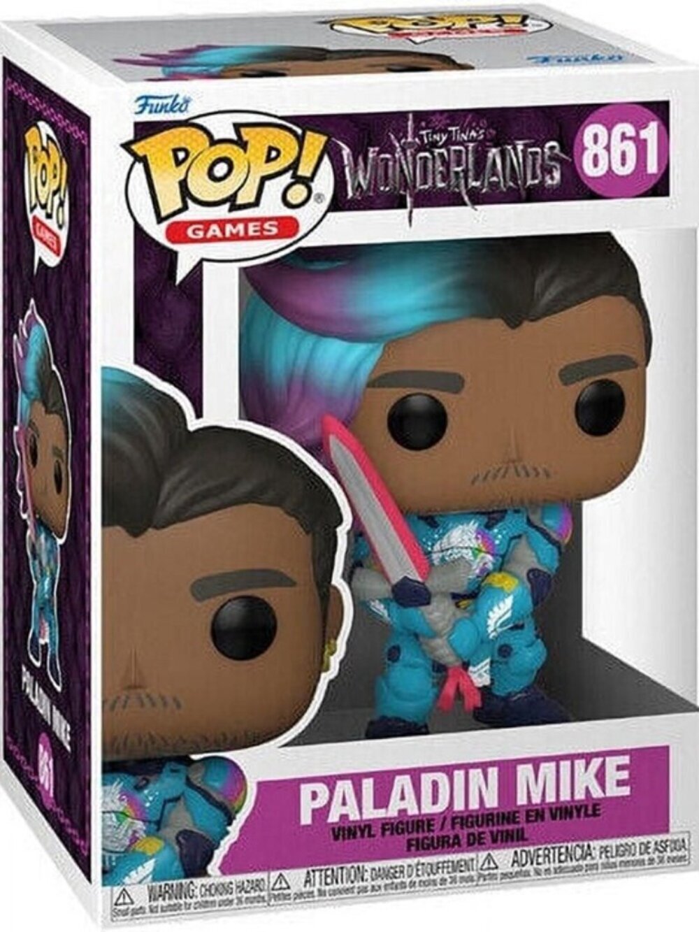 Funko Pop! Games: Tiny Tina’s Wonderlands – Paladin Mike #861 Vinyl Figure NIB